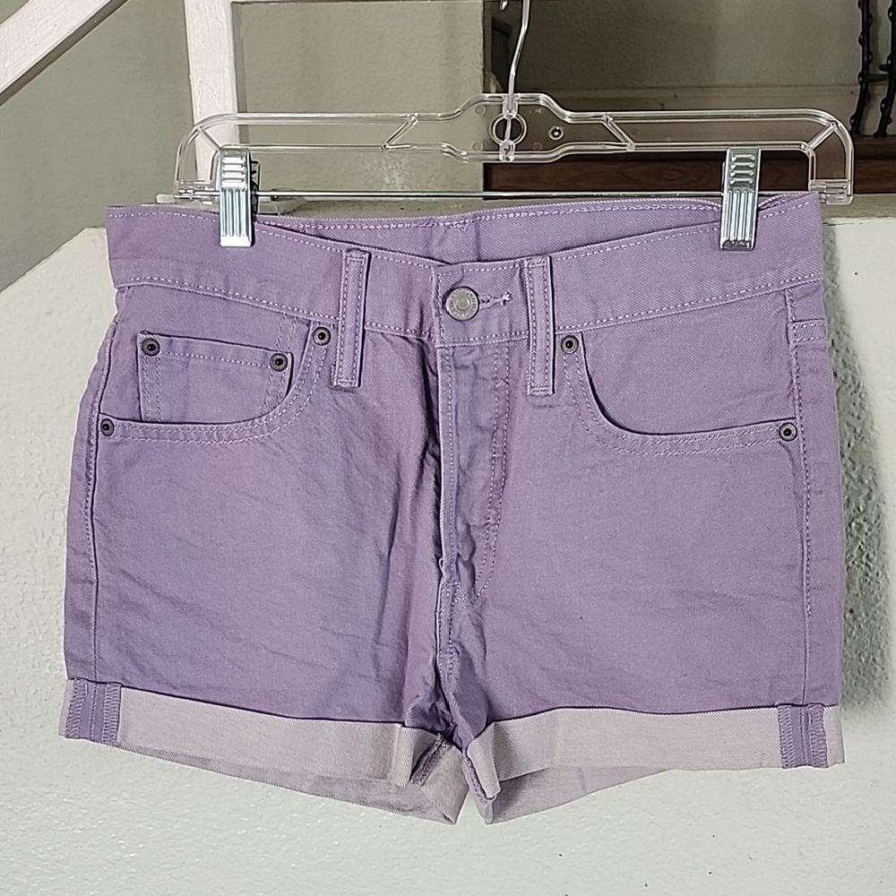 Levi's Lavender Jean Shorts